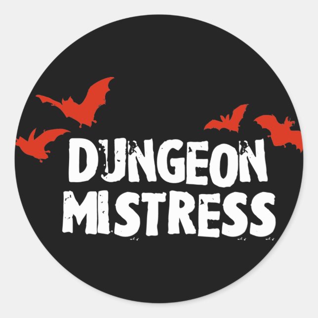 Dungeon Mistress Classic Round Sticker (Front)