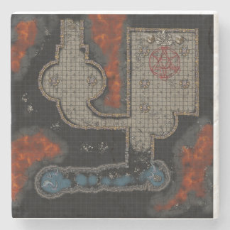 Dungeon Tile Coaster: Cultist Underground Stone Coaster