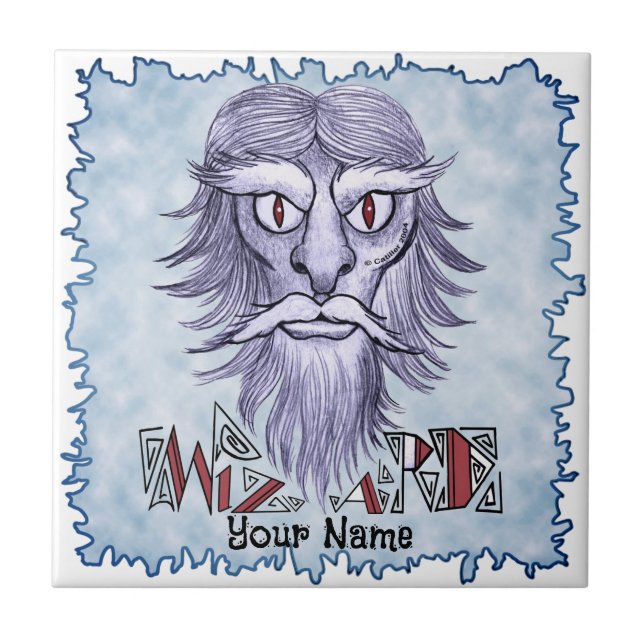 Dungeon Wizard Ceramic Tile (Front)