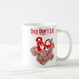 Dungeons &amp; Dragons Red Dice Don't Lie  Coffee Mug