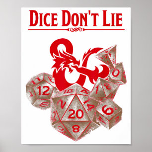 Dungeons &amp; Dragons Red Dice Don't Lie  Poster