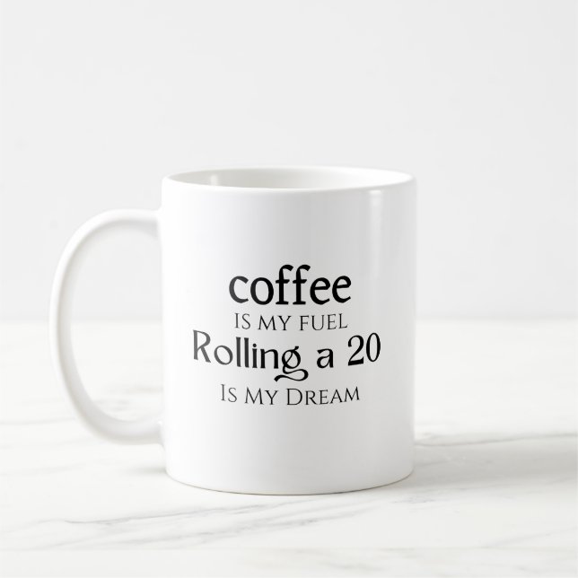 dungeons and dragon coffee dungeon master D&D nerd Coffee Mug (Left)