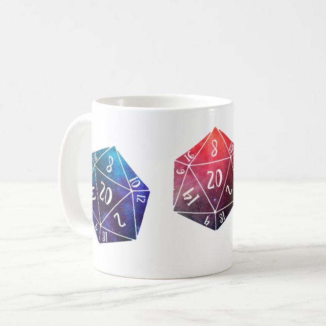 Dungeons and Dragons, D20 Coffee Mug (Front Left)