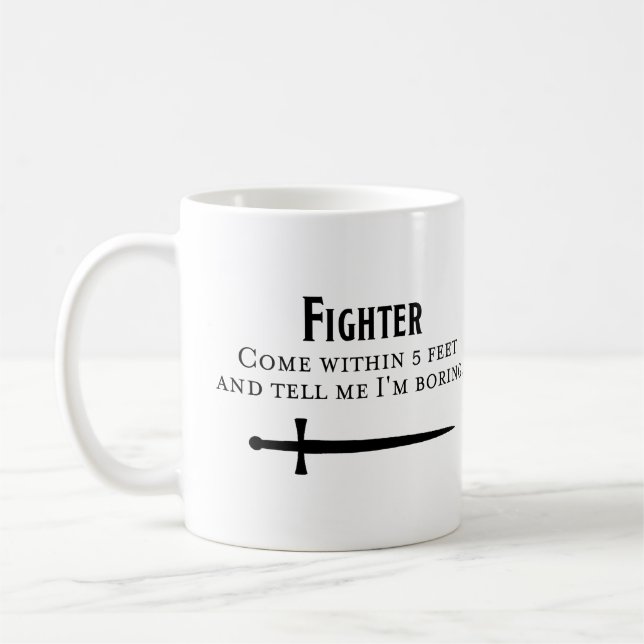 Dungeons and Dragons Fighter Mug (Left)