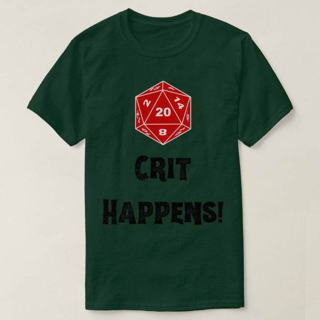 Dungeons and dragons tabletop dice lover gift idea T-Shirt (Design Front)