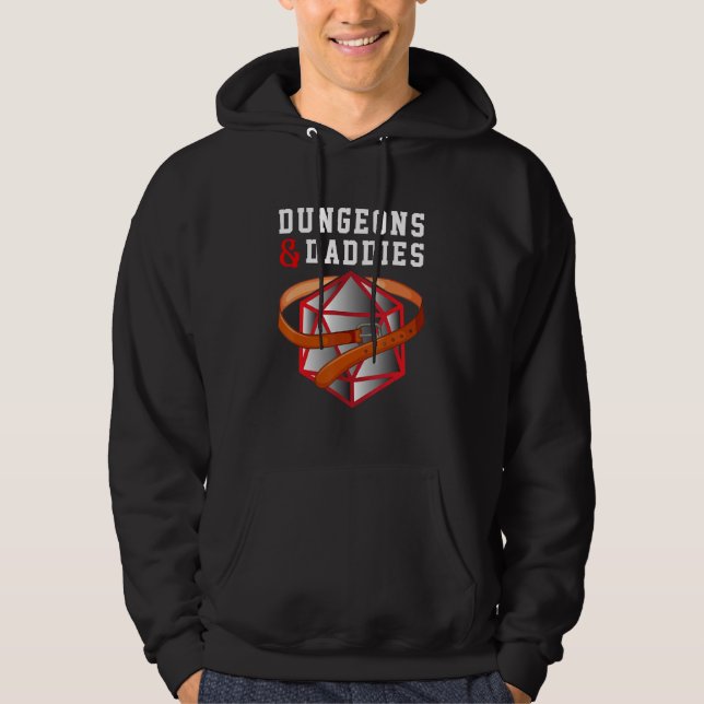 Dungeons + Daddies Nerdy Dirty Humour Submissive S Hoodie (Front)