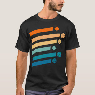 Dungeons Dice Tshirt, D20 Dragons Tshirt, Retro D2 T-Shirt