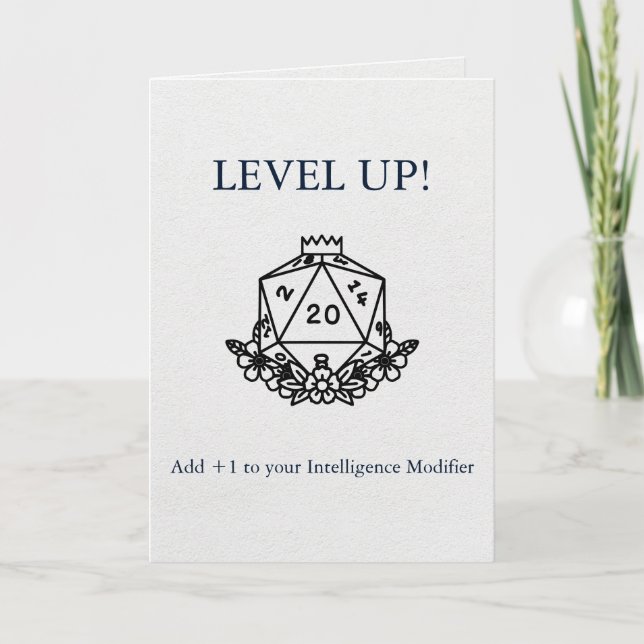 Dungeons & Dragons: Add +1 to Your Wisdom Modifier Card (Front)