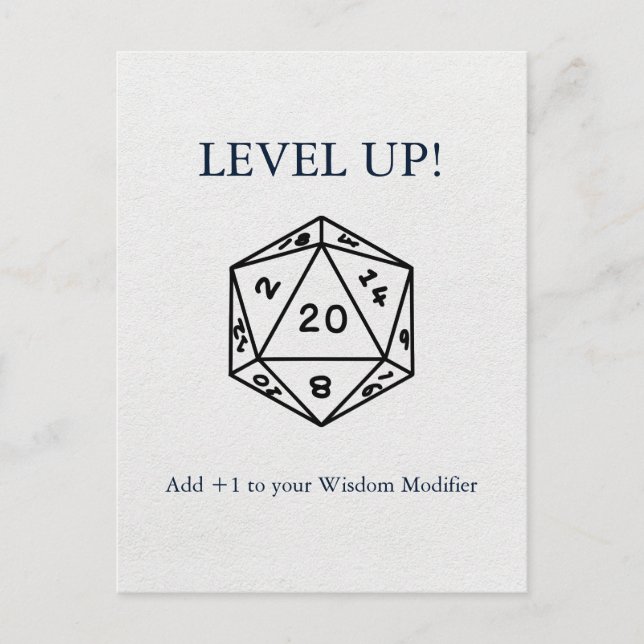 Dungeons & Dragons Birthday Postcard (Front)