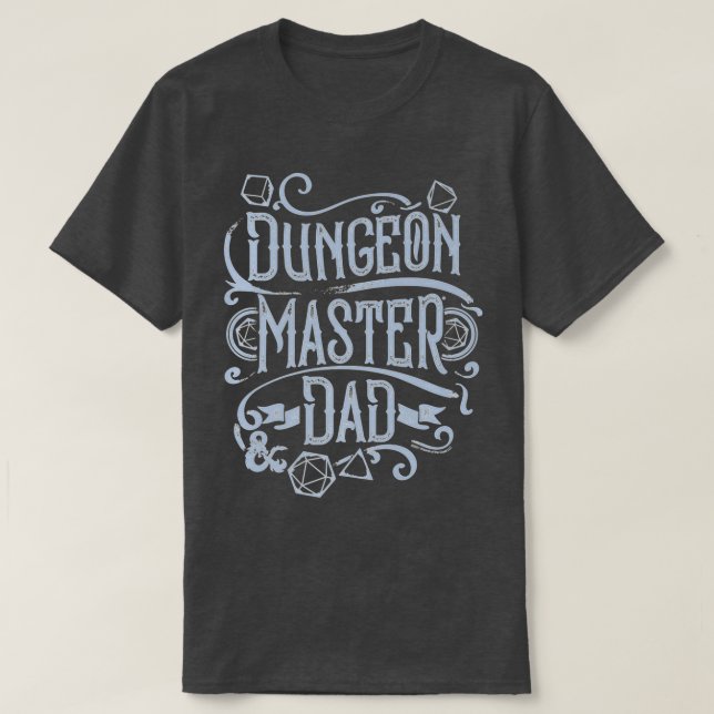 Dungeons Dragons Fathers Day Dungeon Master Dad Fa T-Shirt (Design Front)