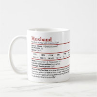 Dungeons & Dragons Husband Stat Block Mug