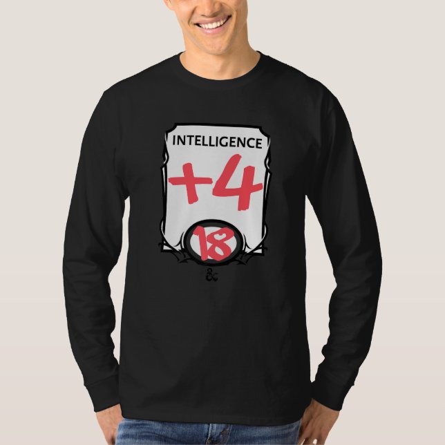 Dungeons & Dragons Intelligence   T-Shirt (Front)