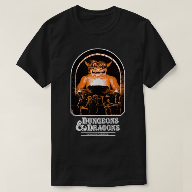 Dungeons Dragons Vintage Players Handbook  T-Shirt (Design Front)
