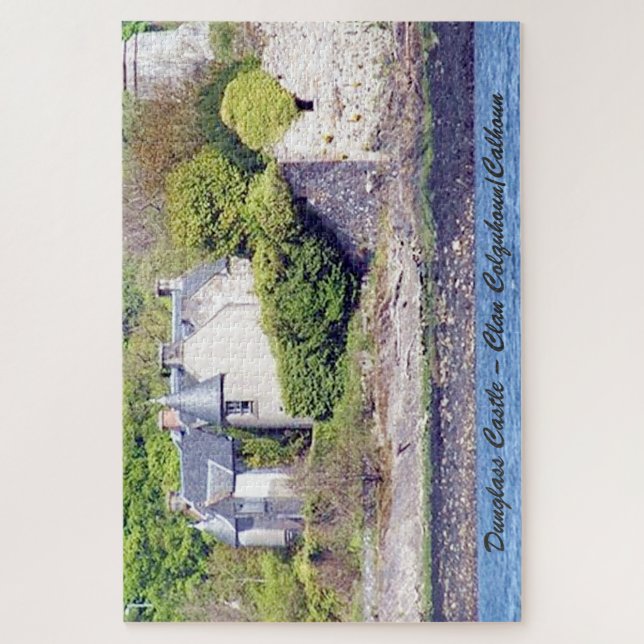 Dunglass Castle – Clan Colquhoun/Calhoun Jigsaw Puzzle (Vertical)
