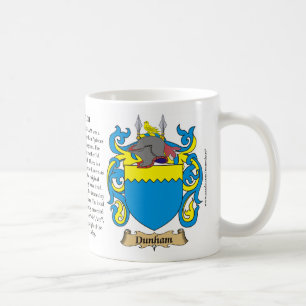 Dunham, the Origin, the Meaning and the Crest Mug