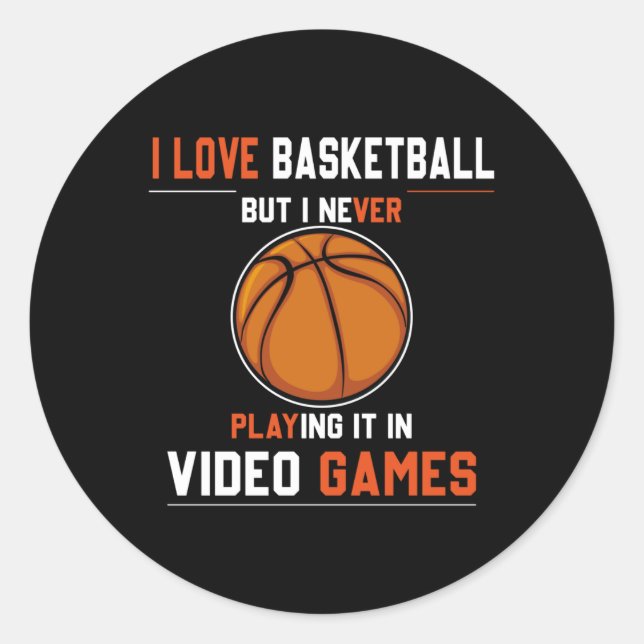 Dunk  basketball legends classic round sticker (Front)