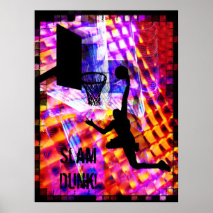Dunk in Electric Light Chaos Poster