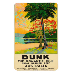Dunk Island Queensland Australia Travel Poster Magnet