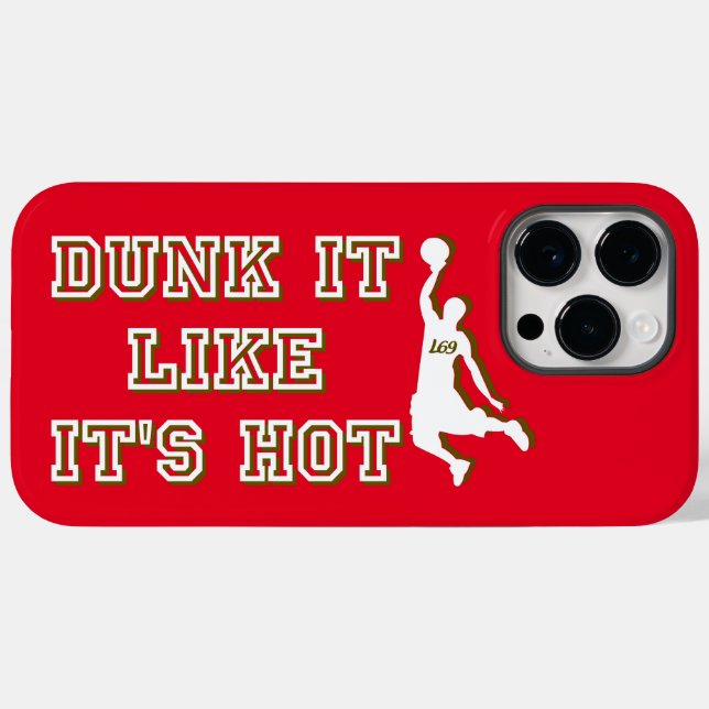 DUNK IT LIKE IT'S HOT funny basketball             Case-Mate iPhone Case (Back (Horizontal))