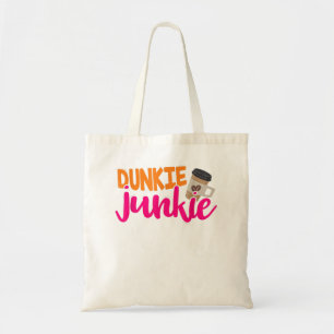 Dunkie Junkie - Funny Coffee Lover Saying Tote Bag