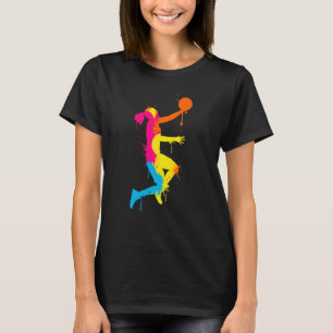 Dunking basketball player basket basketball player T-Shirt