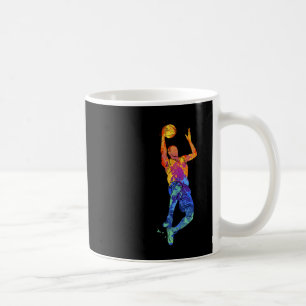 Dunking Basketball Player Basketball Graphic Coffee Mug