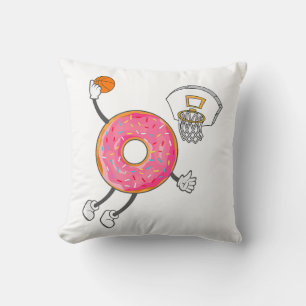 Dunking Doughnut Hole Food Champ Cushion