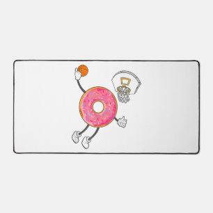 Dunking Doughnut Hole Food Champ Desk Mat