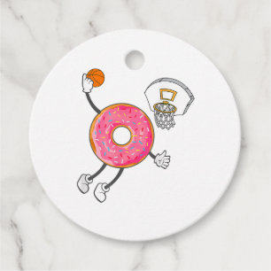 Dunking Doughnut Hole Food Champ Favour Tags