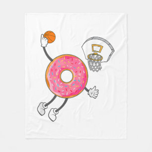 Dunking Doughnut Hole Food Champ Fleece Blanket