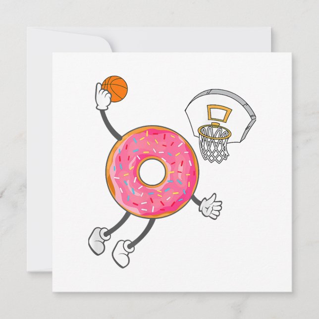Dunking Doughnut Hole Food Champ Invitation (Front)