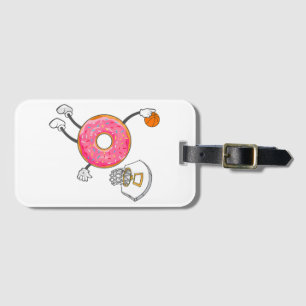 Dunking Doughnut Hole Food Champ Luggage Tag