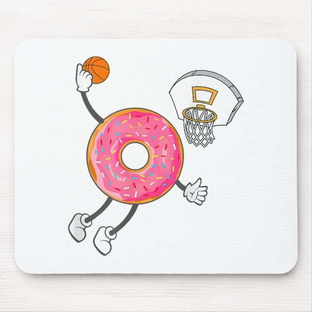 Dunking Doughnut Hole Food Champ Mouse Pad (Front)