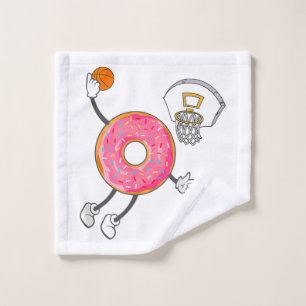 Dunking Doughnut Hole Food Champ Wash Cloth