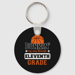 Dunking My Way Through 11th Grade Bysketbyll Byck  Key Ring