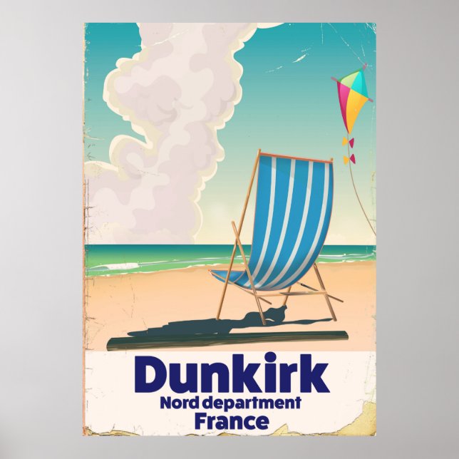 Dunkirk Beach travel poster (Front)