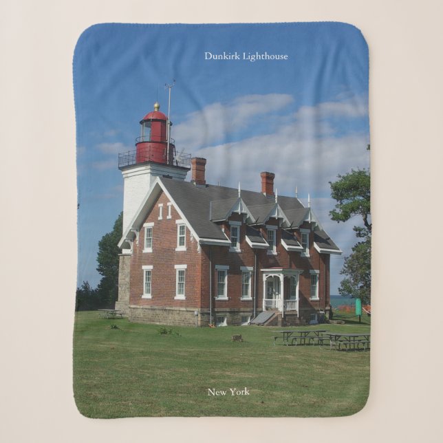 Dunkirk Lighthouse sherpa blanket (Front)