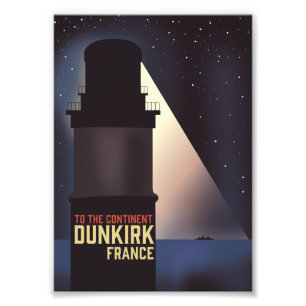 Dunkirk Lighthouse travel poster. Giant Coffee Mug Photo Print
