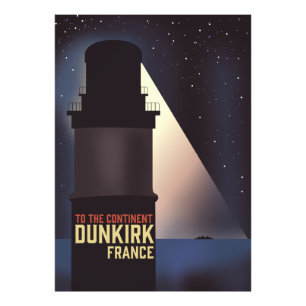 Dunkirk Lighthouse travel poster. Photo Print