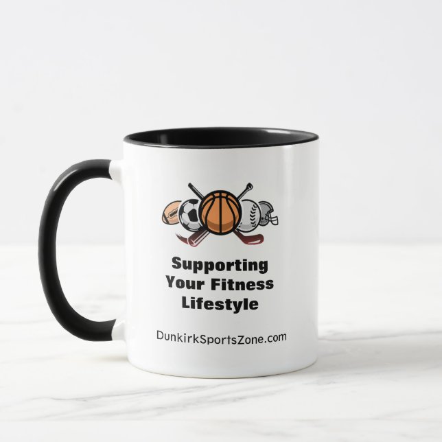 Dunkirk Sports Zone Corporate HeartHeroes Mug (Left)