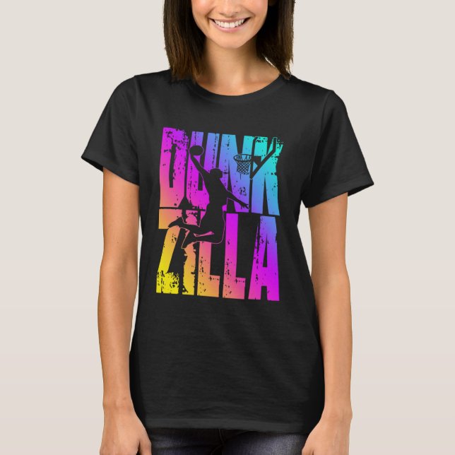 Dunkzilla Basketball Player Basketballer Sports Du T-Shirt (Front)