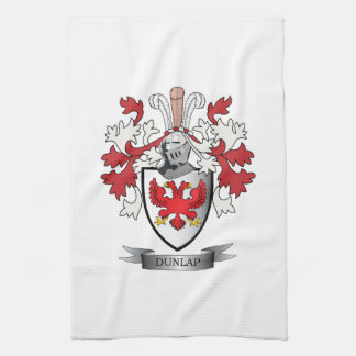 Dunlap Family Crest Coat of Arms Tea Towel