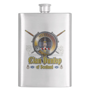 Dunlop Clan Badge Hip Flask