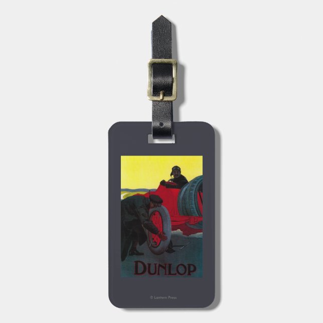 Dunlop Vintage PosterEurope Luggage Tag (Front Vertical)