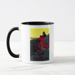 Dunlop Vintage PosterEurope Mug