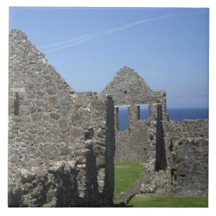 Dunluce Castle near Bushmills and Portrush, Ceramic Tile