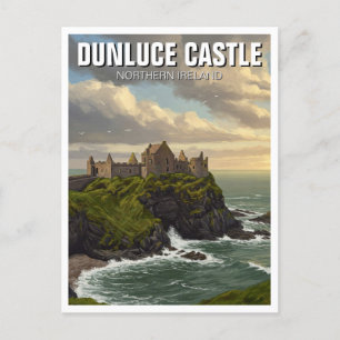 Dunluce Castle Northern Ireland Travel Postcard
