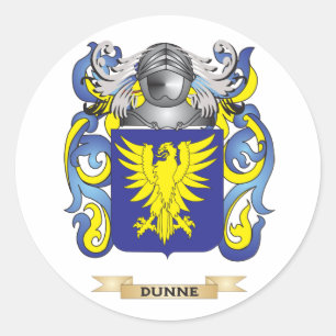 Dunne Coat of Arms Classic Round Sticker