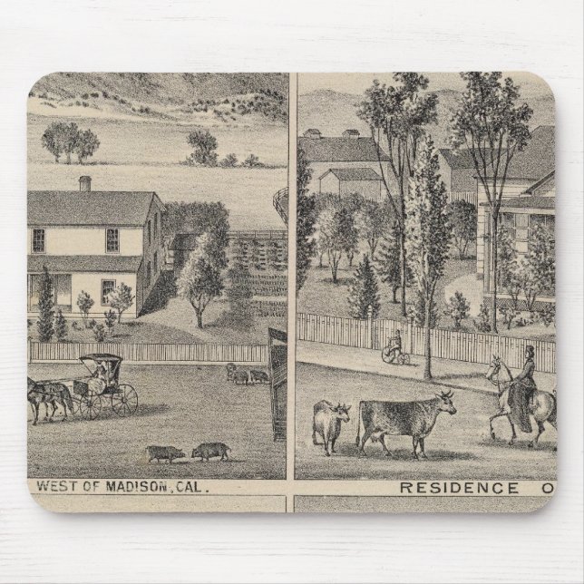 Dunnigan, Winters, Madison farm Mouse Pad (Front)