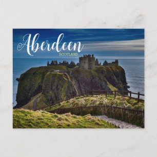 Dunnottar Aberdeen Scotland Scenic Travel Postcard